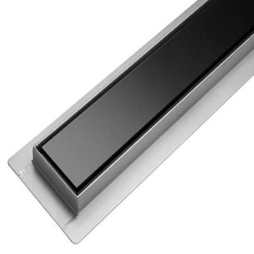 Tuš kanalica Fala Black Glass 60 cm