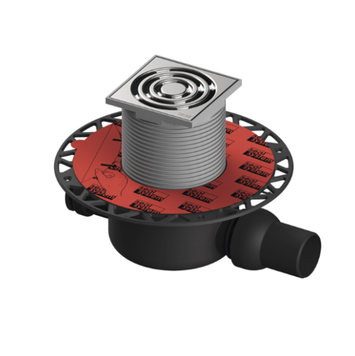 Slika SIFON PODNI TECE DRAINPOINT NORM S 120, 100X100 DN 40/50 H=98