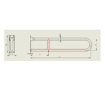 Slika DRŽAČ PODIZNI MEDI STANDARD 90 CM ZA INVALIDE INOX