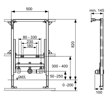 Slika MODUL TECEprofil ZA ZIDNI BIDE, UGRADB. VIS. 820mm