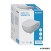 Slika WC ŠKOLJKA GEBERIT SELNOVA RIMFREE + WC DASKA (53x36x41cm)