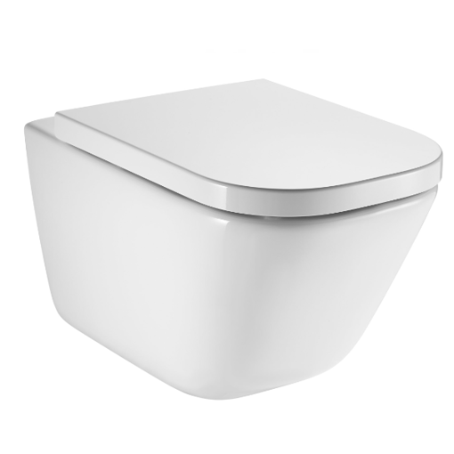 Slika WC ŠKOLJKA ROCA THE GAP SQUARE - CLEAN RIM (54x35cm)