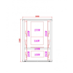 Slika SAUNA INFRACRVENA CARBON 1 - 100 x 130 x 195 cm - 1 OSOBA