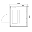 Slika SAUNA INFRACRVENA MALMO 2 - 120 x 105 x 190 cm - 2 OSOBE
