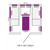 Slika SAUNA INFRACRVENA - OSLO 150 x 150 x 200cm - 2 OSOBE