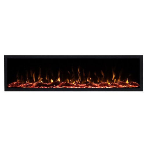 Slika ELEKTRIČNI UGRADBENI KAMIN 1280x430x150mm MONACO PRO 50 - bez grijača