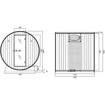 Slika SAUNA  FINSKA TROMSO L VANJSKA - 189 x 180 x 191,5cm - 4 OSOBE