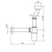 Slika SIFON ZA PISOAR METALNI 5/4"ROSAN