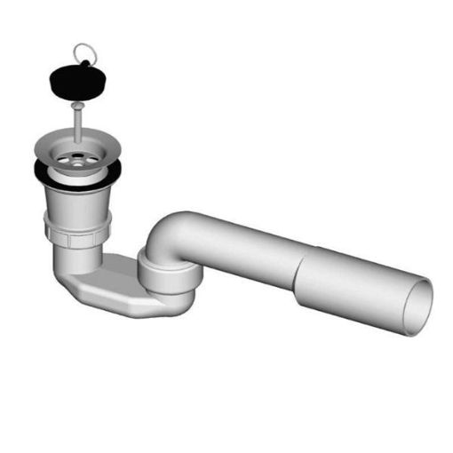 Slika SIFON PVC LIV ZA TUŠ KADU Ø70 mm