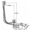 Slika SIFON ZA KADU VIEGA SIMPLEX DN40/50 AUTOMATIK 540 MM