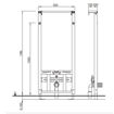 Slika MODUL LIV FIX ZA BIDE - UGRADBENA VISINA 1160 - 1350mm