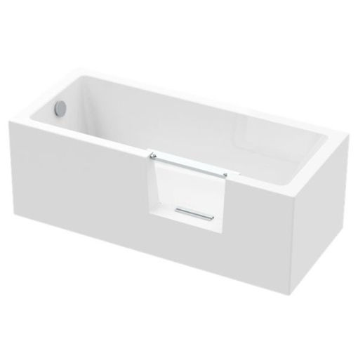 Slika KADA PLANE EASY 170X75 CORNER D S VRATIMA