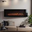Slika ELEKTRIČNI UGRADBENI KAMIN 1830x430x150mm MONACO PRO 72 - bez grijača