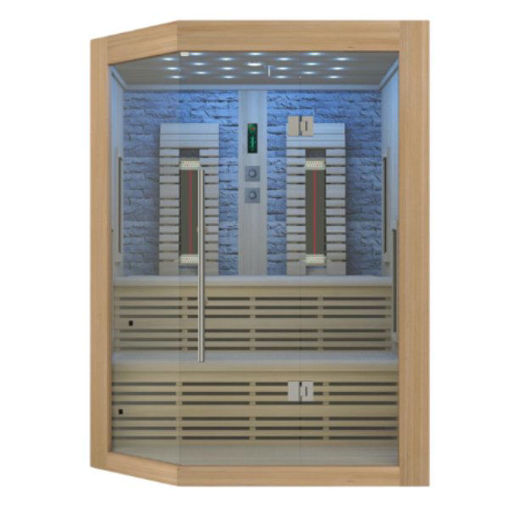Slika SAUNA INFRACRVENA KIRUNA - 160 x 114,1 x 64,8 x 114,1 x 160 x 210 - 3-4 OSOBE