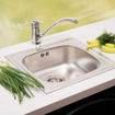Slika SUDOPER METALAC QUADRO 43.5 x 46.5 x 15.5cm INOX fi90