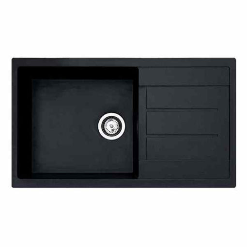 Slika SUDOPER METALAC ATOS 86 x 50 x 21.5cm xGranit CRNA fi90