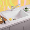 Slika SUDOPER METALAC QUADRO 60 x 50 x 19.5cm xGranit CRNI fi90