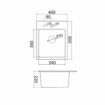Slika SUDOPER METALAC QUADRO 40 x 50 x 21cm BEIGE fi90