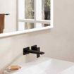 Slika MIJEŠALICA ZA UMIVAONIK HANSGROHE METROPOL PODŽBUKNA CRNA - IZLJEV 225 mm