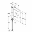 Slika MIJEŠALICA ZA UMIVAONIK KLUDI BALANCE 270 MM CRNA