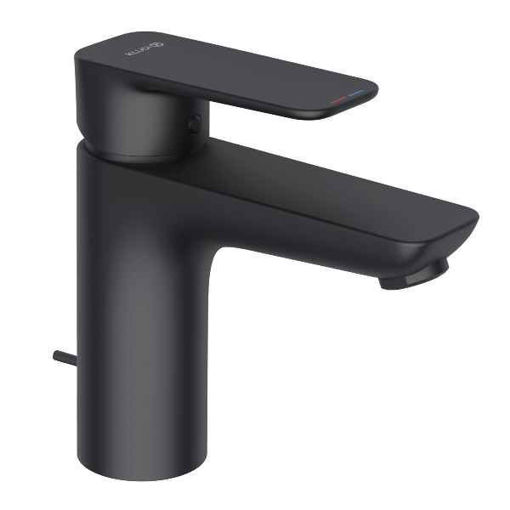 Slika MIJEŠALICA ZA UMIVAONIK KLUDI PURE&STYLE 100 CRNA MAT - sa podizačem
