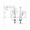Slika MIJEŠALICA ZA SUDOPER HANSGROHE TALIS M54 270mm