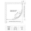 Slika TUŠ KABINA LAGUNA 90x90x155 POLUKRUŽNA ZA ČIKOLU SILVER/PROZIRNO