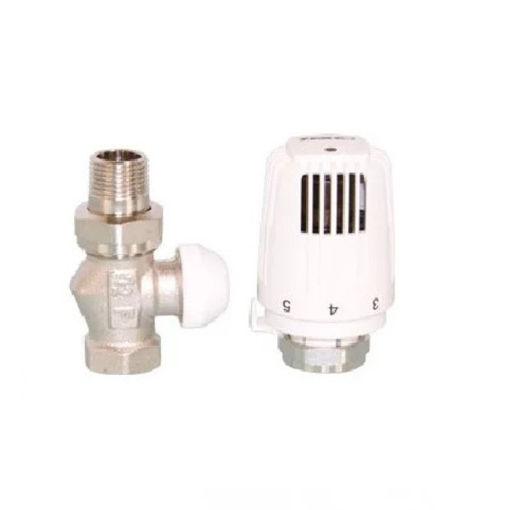 Slika RADIJATORSKI TERMO SET HERZ RAVNI 1/2"