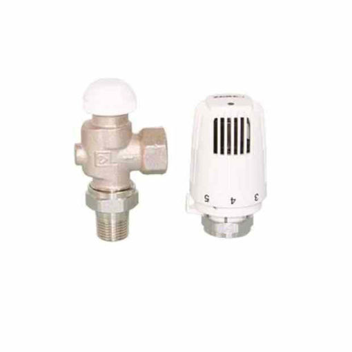 Slika RADIJATORSKI TERMO SET HERZ KUTNI 1/2" - aksijalni