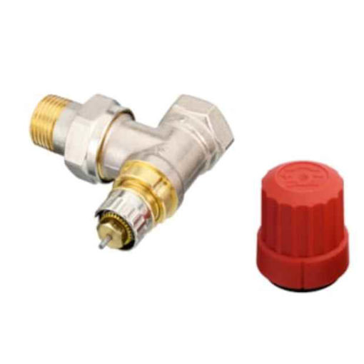 Slika VENTIL TERMOSTATSKI DANFOSS KUTNI RA-N 15 1/2" DUBOKI NAV.