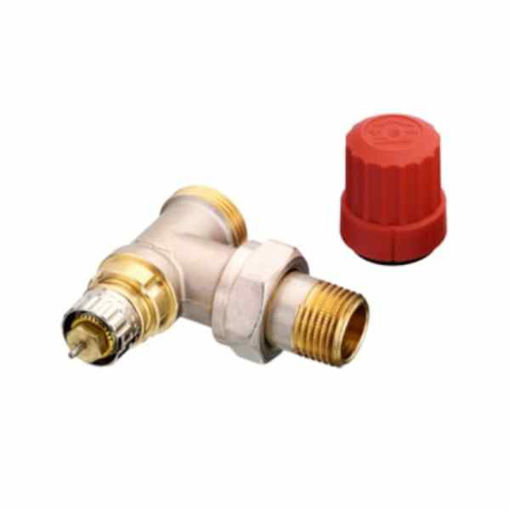 Slika VENTIL TERMOSTATSKI DANFOSS KUTNI RA-N 15 1/2" -  sa eurokonusom