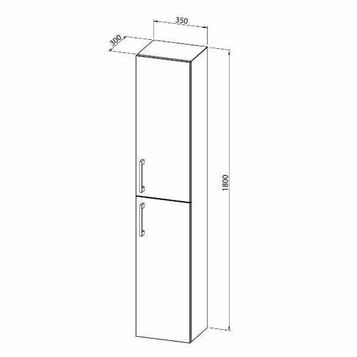 Slika KOLONA ARWEN 35x30x180 - halifax hrast natur
