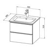 Slika BAZA S UMIVAONIKOM SFERA 60x50x52 - halifax tabak