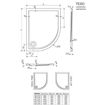 Slika TUŠ KADA TESO 90x80x3.5 BEZ OBLOGE - DESNA