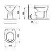 Slika WC ŠKOLJKA JIKA LYRA 470x360x450 INVALIDSKA - ODVOD U ZID