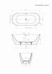 Slika KADA DOVE CENTRAL 170x75cm SLOT