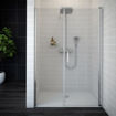 Slika TUŠ VRATA MARS D ZA NIŠU 160 SILVER/PROZIRNO - univerzalna