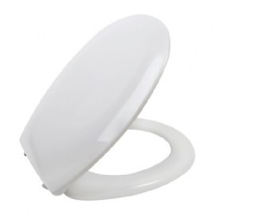 Slika WC DASKA BOLERO DUROPLAST ANTIBAK. MET. ŠARNIRI BIJELA