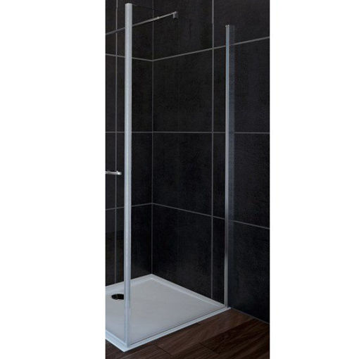 Slika TUŠ STIJENA AQS ZA D OASIS W 120 SILVER/ PROZIRNO UNIVERZALNA