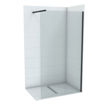 Slika TUŠ STIJENA COPEN MONTE 120 x 200 CRNI MAT/PROZIRNO