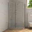 Slika TUŠ KABINA COPEN PROJECT 110x70x195 PRAVOKUTNA SILVER/PROZIRNO 6MM