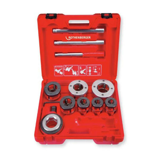 Slika SET ZA IZRADU NAVOJNIH SPOJEVA ROTHENBERGER 1/2"-3/4"-1"-5/4"-6/4"-2"
