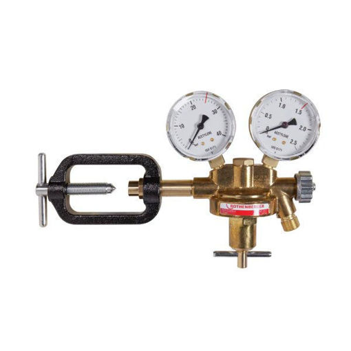 Slika REDUKTOR TLAKA ZA ACETILEN ROTHENBERGER DIN 477-1 G3/8" LH