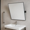 Slika OGLEDALO INVALIDSKO 70x60 MEDI STANDARD NAGIBNO KROM