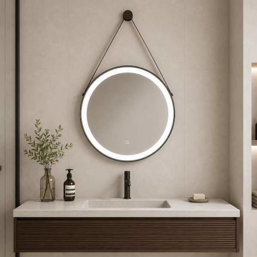Slika OGLEDALO MINOTTI FI 60 cm LED TOUCH S REMENOM