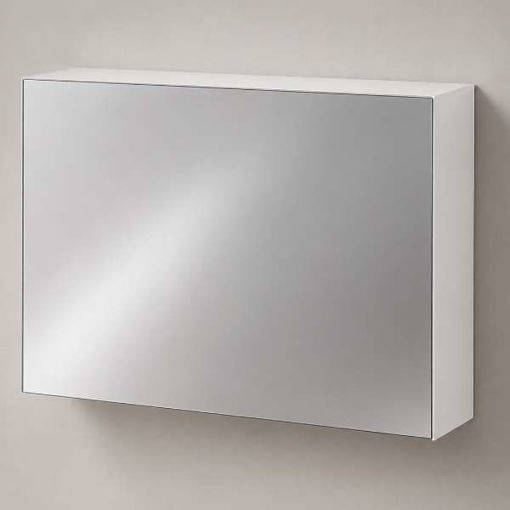 Slika OGLEDALO ORMARIĆ AQS 50x63x17 - BIJELA SJAJ, D
