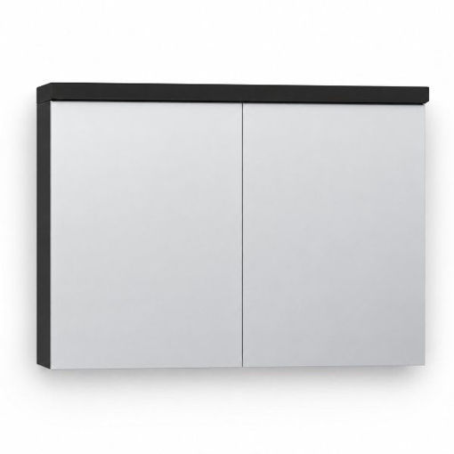 Slika OGLEDALO ORMARIĆ AQS ASTRA 80x67x22 CRNA MAT