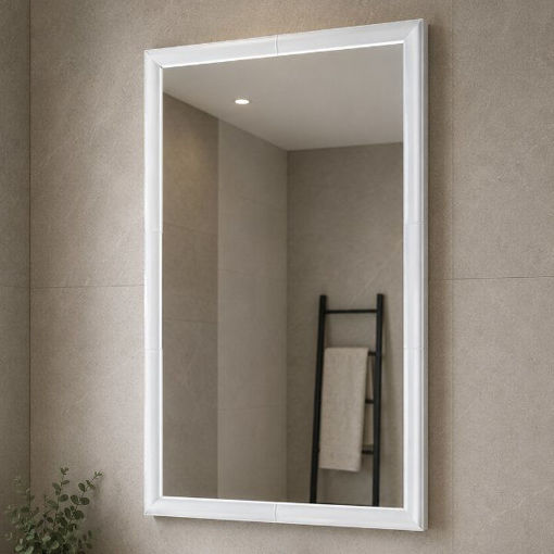 Slika OGLEDALO POLO 52x69 BIJELI OKVIR