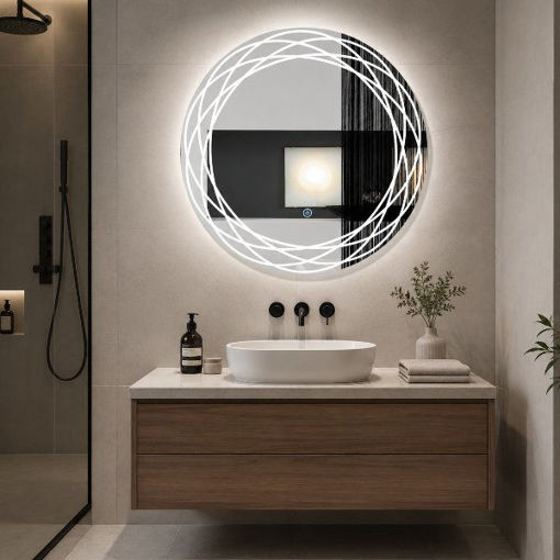Slika OGLEDALO JANNT FI 60 OKRUGLO LED TOUCH SENSOR 15W