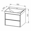 Slika BAZA S UMIVAONIKOM MYRA 60x50,5x52 cm – 3D REBRASTO BEŽ